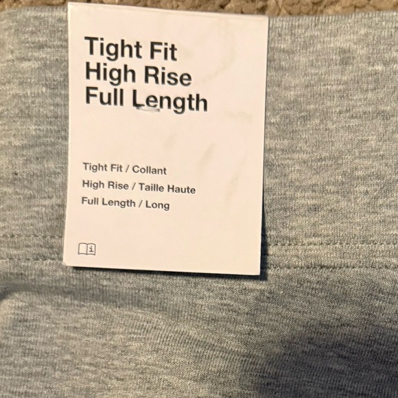 XS Gray Nike Tight Fit High Rise Full Length Leggings NWT - Picture 2 of 4